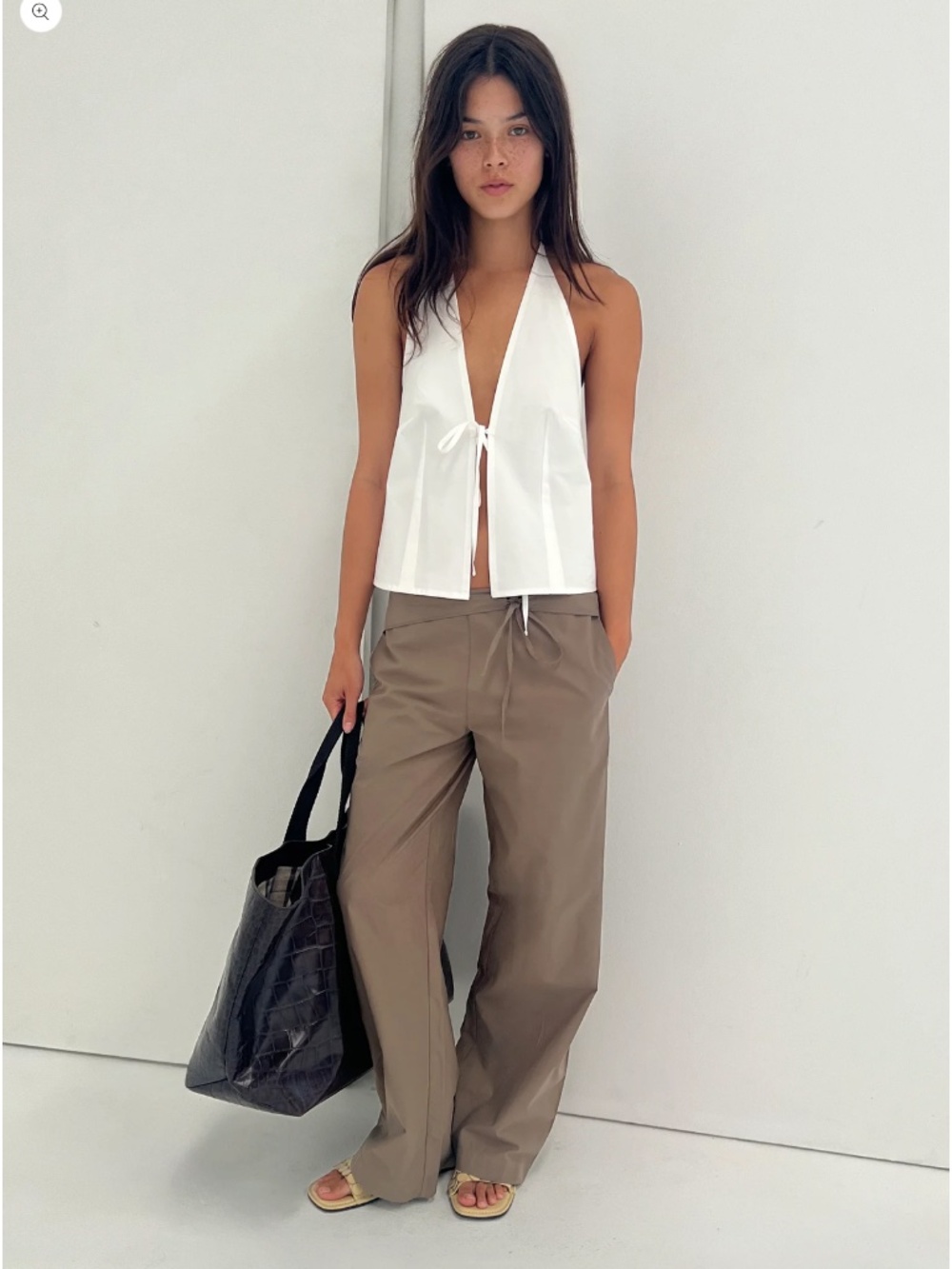 NWT Deiji Studios Belted Pant Clay- Size Small